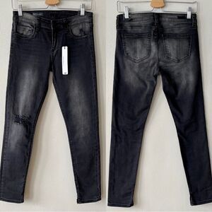NWT Kut From The Kloth Brigitte Black/Grey Ankle Skinny Jeans - Size: 0